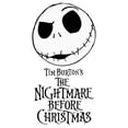 thumbnail image 2 of Men's The Nightmare Before Christmas Jack Face Movie Logo Graphic Tee White X Large, 2 of 5