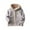 Grey, variant on Ruyang Kids Boys Girls Polar Fleece Jacket Baby Cute Animals Graphic Zip Up Hooded Coat Fall Winter Warm Fuzzy Outwear