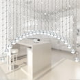 thumbnail image 2 of 10 Color Beaded Curtain, Crystal Decorative Beaded Curtains for Bedroom Or Balcony, Living Room, Handmade Door Curtains for Doorways Multi-Scenario Application(Clear,5.2-5.9ft), 2 of 7