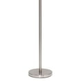 thumbnail image 4 of Floor Lamp with Drum Shade and Pull Chain, White and Silver- Saltoro Sherpi, 4 of 5