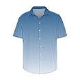 thumbnail image 4 of Zylanna Men's Turndown Collar Shirts, Short Sleeve Breathable Button Down Summer Gradient Color Casual Trouses for Men Navy Size S, 4 of 5