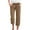 Brown, variant on Wyobmus Womens Summer Capri Pants Loose Wide Leg Trousers Casual High Waisted Drawstring Lounge Pants Comfy Loose Fit Business Pants White