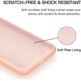 thumbnail image 5 of iPhone 11 Case, iPhone 11 Phone Case Liquid Silicone Gel Rubber Slim Phone Case Soft Anti-Scratch Durable Microfiber Lining Full Body Shockproof Protective Cover iPhone 11 6.1", Grapefruit, 5 of 15