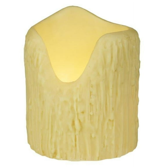 4 in. Round Uneven Top Candle Cover