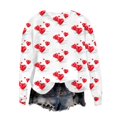 thumbnail image 4 of Sweatshirt For Women Valentines Shirts Love Heart Graphic Long Sleeve Funny Sweater Pullover Tops Festival Red Sweatshirt Hoodies For Women, 4 of 4