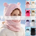 thumbnail image 4 of NOLDARES Kids Ski Mask for Boys Girls,Balaclava Fleece Winter Face Mask Hat for Kids Toddler, Warm Hood Neck Scarf(K109-Purple), 4 of 9