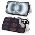 thumbnail image 4 of Compatible with iPhone 11 12 13 mini 14 15 16 Pro Max Plus Wallet Case with Card Holder, PU Leather Kickstand Card Slots Case ( Fireworks Icons, iPhone 16 Pro), 4 of 7