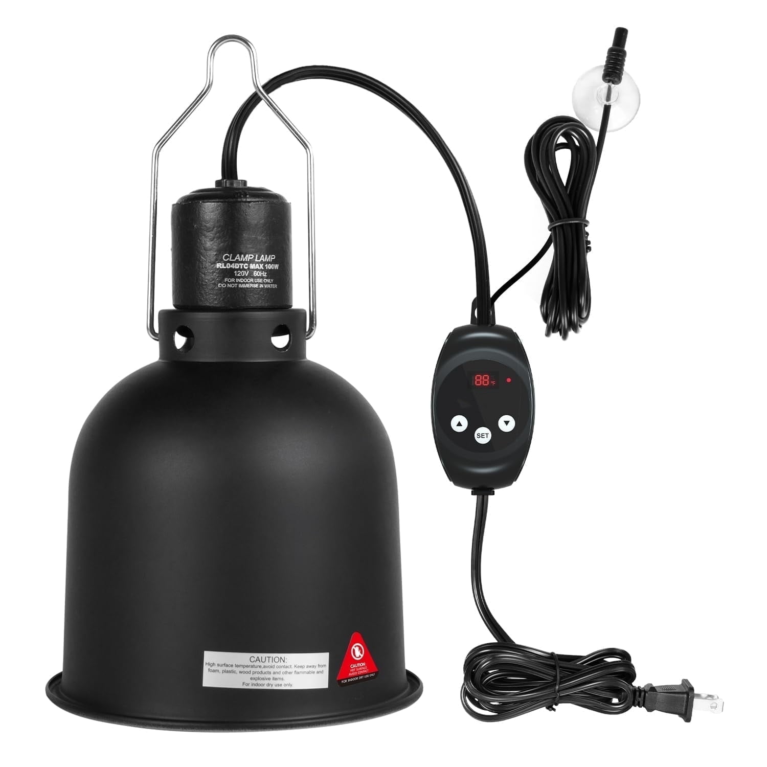 REPTIZOO T5 HO UVB Lighting Combo Kit, Terrarium Hood Comes with