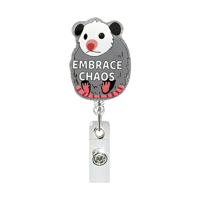 Cartoon Pattern Badge Reel With Clip Closure For Workplace Graduation Doctors Teachers Students Workers Accessory