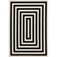 thumbnail image 2 of Abani Casa Collection Area Rug Mid Century Modern Bedroom Living Room Decor Floor Rug 2 x 12 Black Cream, 2 of 6