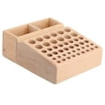 thumbnail image 3 of Wooden Leather Tool Holder with 46 holes, Hole Punch Leather Craft Tools Rack Stand Storage Box, 3 of 6