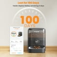 thumbnail image 4 of Oneisall PF06 Wireless Automatic Cat Feeder, 12 Cups/3L WiFi Timed Cat Feeder, 100 Day Extended Runtime Pet Feeder, Automatic Cat Food Dispenser for Large Kibble, Smart App Control, Black, 4 of 9