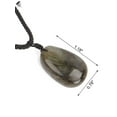 thumbnail image 3 of PULLIMORE Natural Labradorite Crystal Pendant Necklace Hand Rope Woven Healing Chakra Stone Necklace, 3 of 7