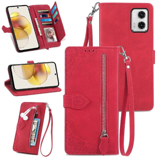 Funda billetera anti-golpes para GANGXUN MOTO G73 , ideal para día a día y trabajo