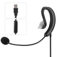 thumbnail image 1 of Auriculares tipo gancho para la oreja ANGGREK USB para Skype, 1 of 8