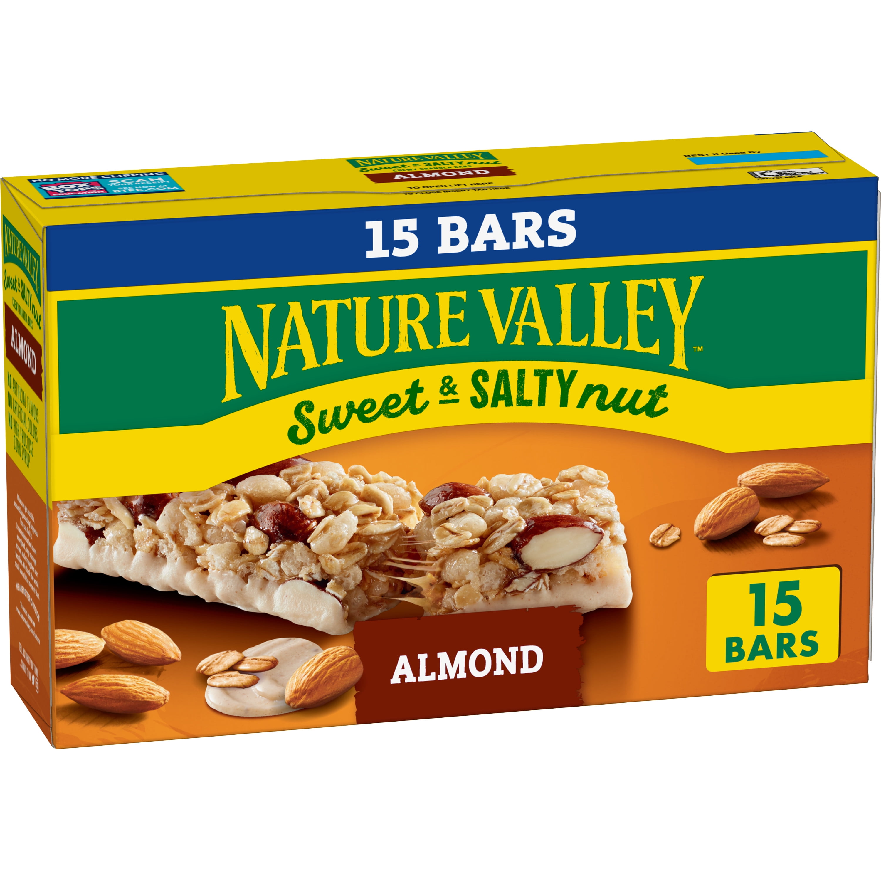Nature Valley Granola Bars, Sweet and Salty Nut, Almond Granola Bars, 15 Count
