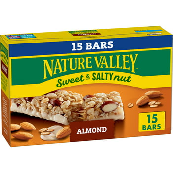 Nature Valley Granola Bars, Sweet and Salty Nut, Almond Granola Bars, 15 Count