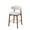26"-Cream, variant on Hawsaiy Counter Height Bar Stools Set of 2, 26" Solid Wood Barstools with Curved Back, Upholstered Fabric Seat & Metal Footrest, Mid-Century Modern Kitchen Island Chairs, Cream