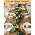 thumbnail image 4 of 13 Inch Round Placemats Set of 4, Vintage Yellow Wood Non Slip Heat Insulation PP Table Mats, Farmhouse Retro Wooden Plank Washable Place Mats for Kitchen Dining Party Table Decor, 4 of 7