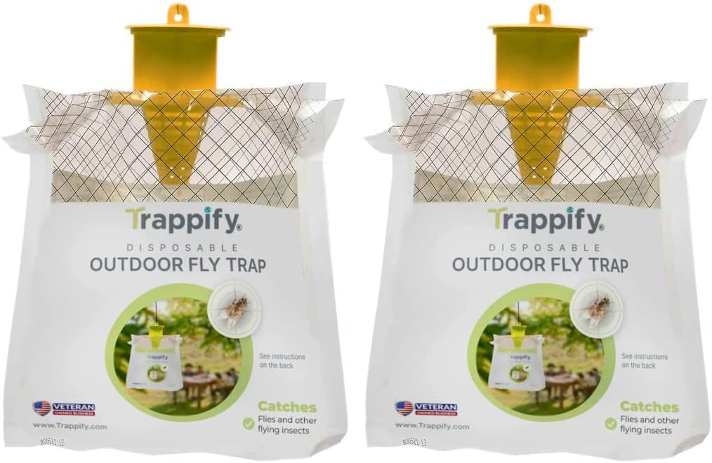 Trappify Fly Traps Outdoor PreBaited Disposable Fly Trap Fly Catcher