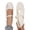 Beige, variant on Women Casual Shoes Square Toe Slip On Ballet Shoes Soft Breathable Flat Sole Large Size Canvas Shoes For Work And Daily Wear ,Us Size:6