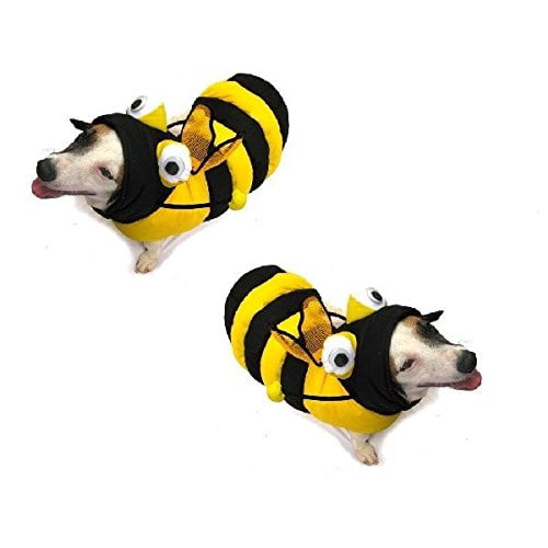 Dog Costume BEE 3D COSTUMES Dress Your Dogs Like a Bumblebee(Size