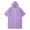 Purple, variant on Kids Uni Hooded Neck 3/4 Sleeve Tops Solid Plain Color Cape Shawl Poncho Style T-Shirts Loose Outwear Tees