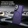 thumbnail image 6 of Dteck for Samsung Galaxy S23 Case with Magnetic, Compatible with MagSafe, Military Drop Protection Slim Translucent Matte Shockproof with Anti-Fingerprint Phone Case,Purple, 6 of 8