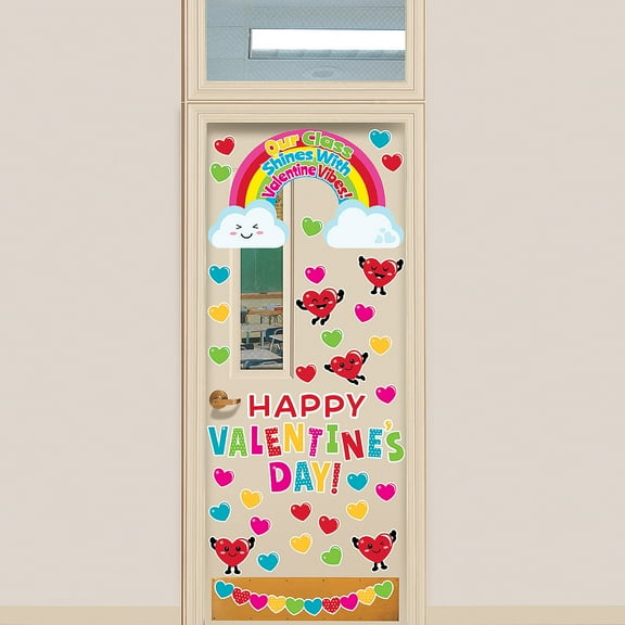 Valentine Door Decorating Kit, Educational, Valentine's Day, 5 Pieces