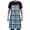 Blue and Black Plaid, variant on Various Geometric Patterns Kitchen Apron with 2 Pockets Adjustable waterproof Cooking Aprons for Women Men Chef