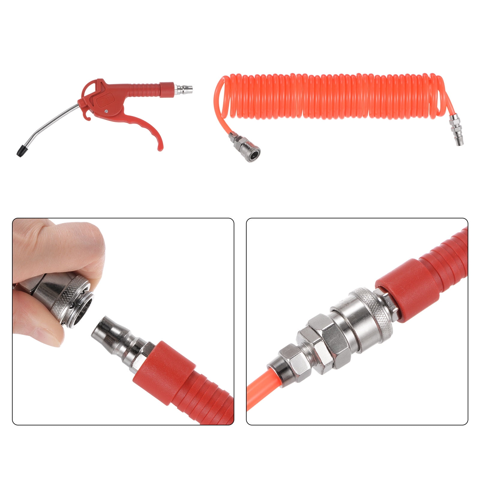 REGALWOVEN High Pressure Air Blow Gun Stainless Steel Dust Blower with Hose for Car Cleaning 6 M