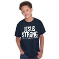 thumbnail image 3 of Jesus Strong Philippians 4:13 Bible Crewneck T Shirts Boy Girl Teen Brisco Brands L, 3 of 6