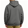 thumbnail image 3 of Dog Pouch Hoodie For Men Women Kangaroo Pocket Cat Pouch Dog Hoodie Pet Carrier Fall Winter Pullover Animal Holder Tops Plus Size Dark Gray XXL, 3 of 3