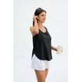 thumbnail image 5 of Pinspark Women's Racerback Yoga Tank Top Sleeveless Athletic Shirt Long Length Gym Tops Lightweight Workout Running Shirts, 5 of 7