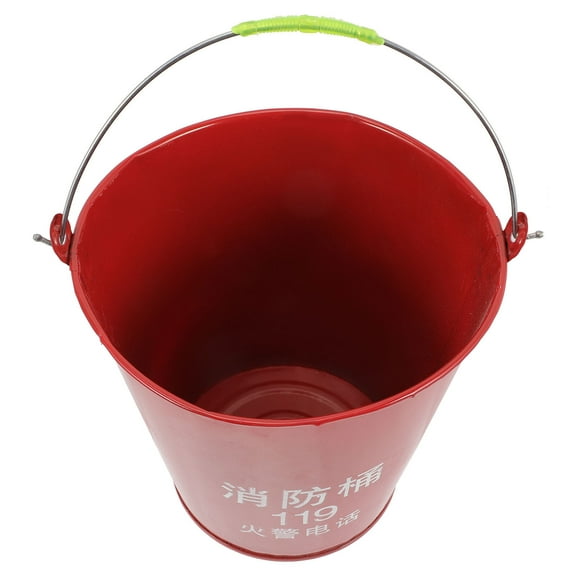 Hemoton Emergency Sand Bucket Reusable Pail Metal Storage Bucket