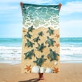 thumbnail image 4 of purcolt Beach Towel for Adults & Kids, Extra Large Quick Dry Absorbent Microfiber Oversized Lightweight Thin Towels for Vacation Beach Pool Swimming, 30"x60", 4 of 9