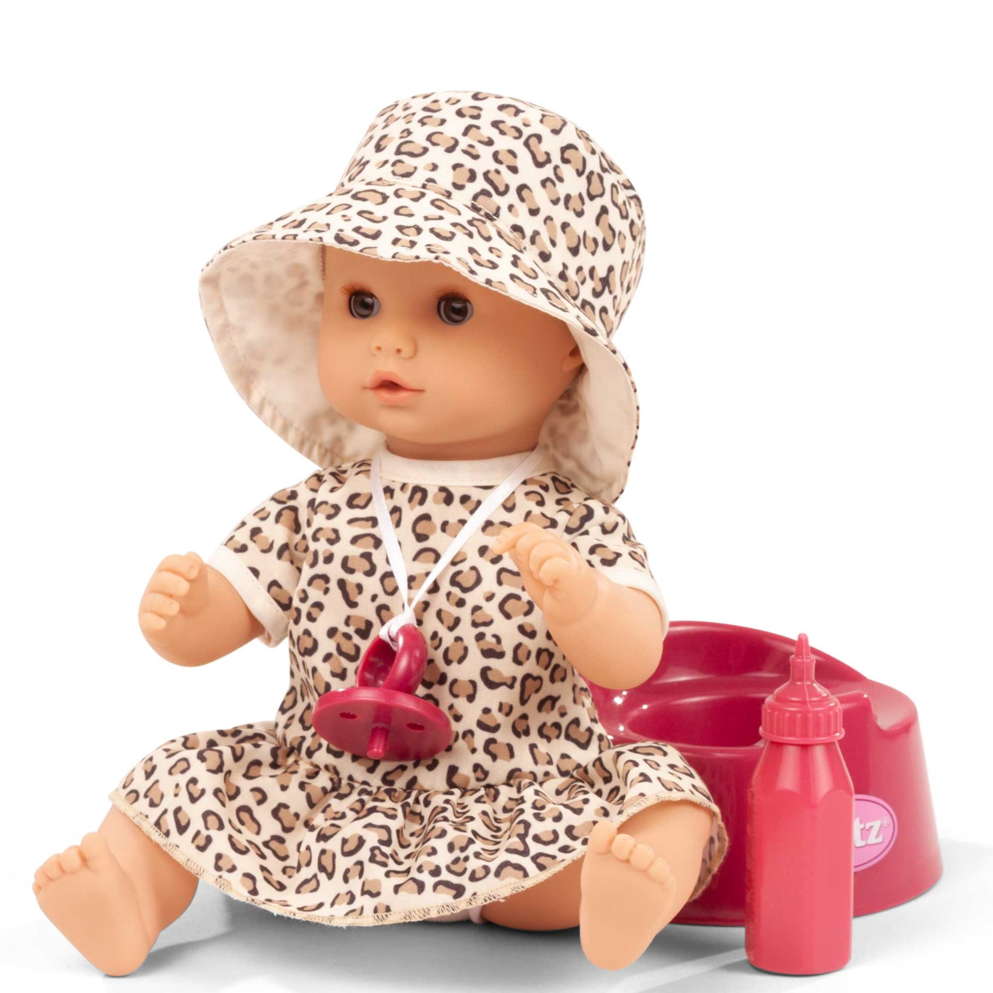 Aquini Girl 13" Spotted Cat Potty Baby Doll