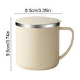 thumbnail image 3 of Euaioeiu Vacuum Insulated Stainless Steel Travel Mug, Double Wall Leak Proof Coffee Tumbler with Lid, 12oz Hot Cold Beverage Cup for Commuting Office Hiking, 3 of 6
