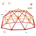 thumbnail image 4 of iRerts Toddler Dome Climber, Outdoor Climbing Dome for Kids 3-8 Years Old, Geometric Dome Climber Rust and UV Resistant Steel Frame Kids Playground Climbers with 439 LBS Capacity, Red + Yellow, 4 of 14