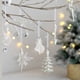 thumbnail image 4 of Colgantes para árbol de Navidad con purpurina, pequeños ciervos navideños, adornos navideños, alce, decoración navideña, feliz año nuevo 2025, ciervo blanco, 4 of 5