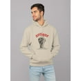 thumbnail image 2 of David Halftone Antique Hoodie Men -Image by Shutterstock, Male 3X-Large, 2 of 4