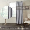 thumbnail image 3 of VHC Brands Sawyer Mill Black Ticking Stripe Blackout Panel 84x40, 3 of 6