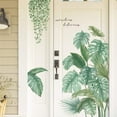 thumbnail image 5 of Pegatinas de pared de plantas tropicales, papel tapiz pastoral monstera, pegatinas de pared decorativas para puerta fresca pequeña Vhermosa, 5 of 5