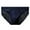 Royal Blue, variant on zeranth Men Briefs Mid-rise Elastic Waist Mesh Stitching Ice Silk Panties Breathable Solid Color U-Convex Underwear Daily Wear