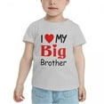 thumbnail image 2 of I Love My Big Brother Cute Toddler T Shirts for Boys Girls (Gray, Youth S), 2 of 5