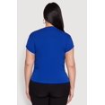 thumbnail image 5 of Womens Plus Size Side Ruched Tee, 5 of 5