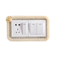thumbnail image 1 of Cheers Switch Sticker European Style Punch Free Plastic Wall-mounted Outlet Cover Wall Decal for Home, 1 of 8