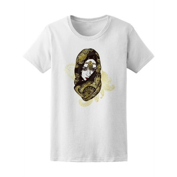 Beautiful Oriental Girl Scarf Women's Tee - Image by Shutterstock