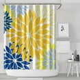 thumbnail image 2 of Extra Long Boho Shower Curtain 72x84 Inches - Vintage Floral & Tropical Leaves Pattern, Waterproof Bohemian Bathroom Decor with 12 Hooks, Tribal Rustic Style, 2 of 5