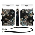 thumbnail image 4 of FORUDESIGNS Boho Mandala Flower Pattern Bible Cover Case Be Still And Know That I Am God Bible Bag Study Bible Carrying Cases with Handle Church Bag Bible Protective, L, 4 of 7